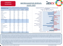 MATRICULACIÓ DE VEHÍCLES.  JULIOL 2023